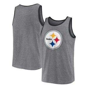 Pittsburgh Steelers Fanatics Primary Tanktop für Herren, grau meliert