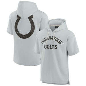 Unisex Fanatics Grauer Indianapolis Colts Elements Superweicher Fleece-Kapuzenpullover mit kurzen Ärmeln