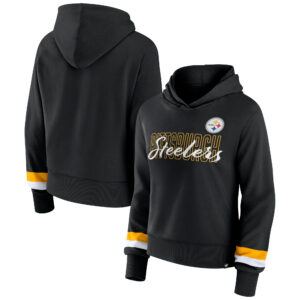 Pittsburgh Steelers Over Under Fanatics-Kapuzenpullover für Damen, schwarz