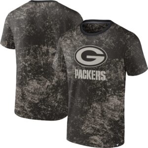 Herren Green Bay Packers Shadow Fanatics T-Shirt in Schwarz