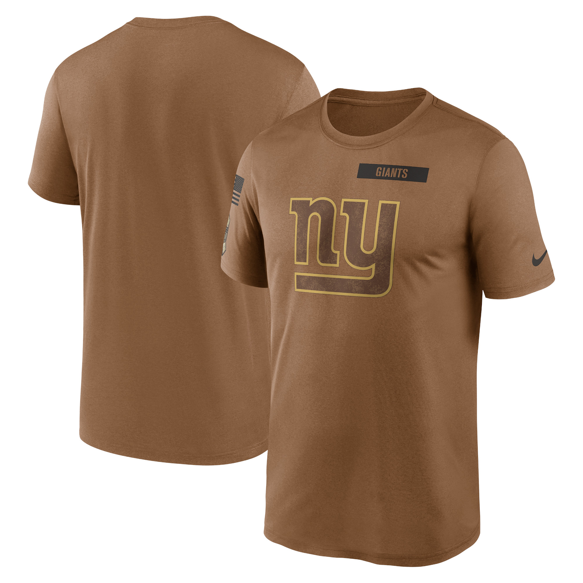 Nike Brown New York Giants 2023 Salute To Service Legend Performance-T-Shirt für Herren