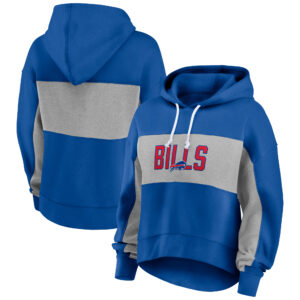 Leichter, schlichter Fanatics Royal Buffalo Bills Filled Stat Sheet-Hoodie für Damen