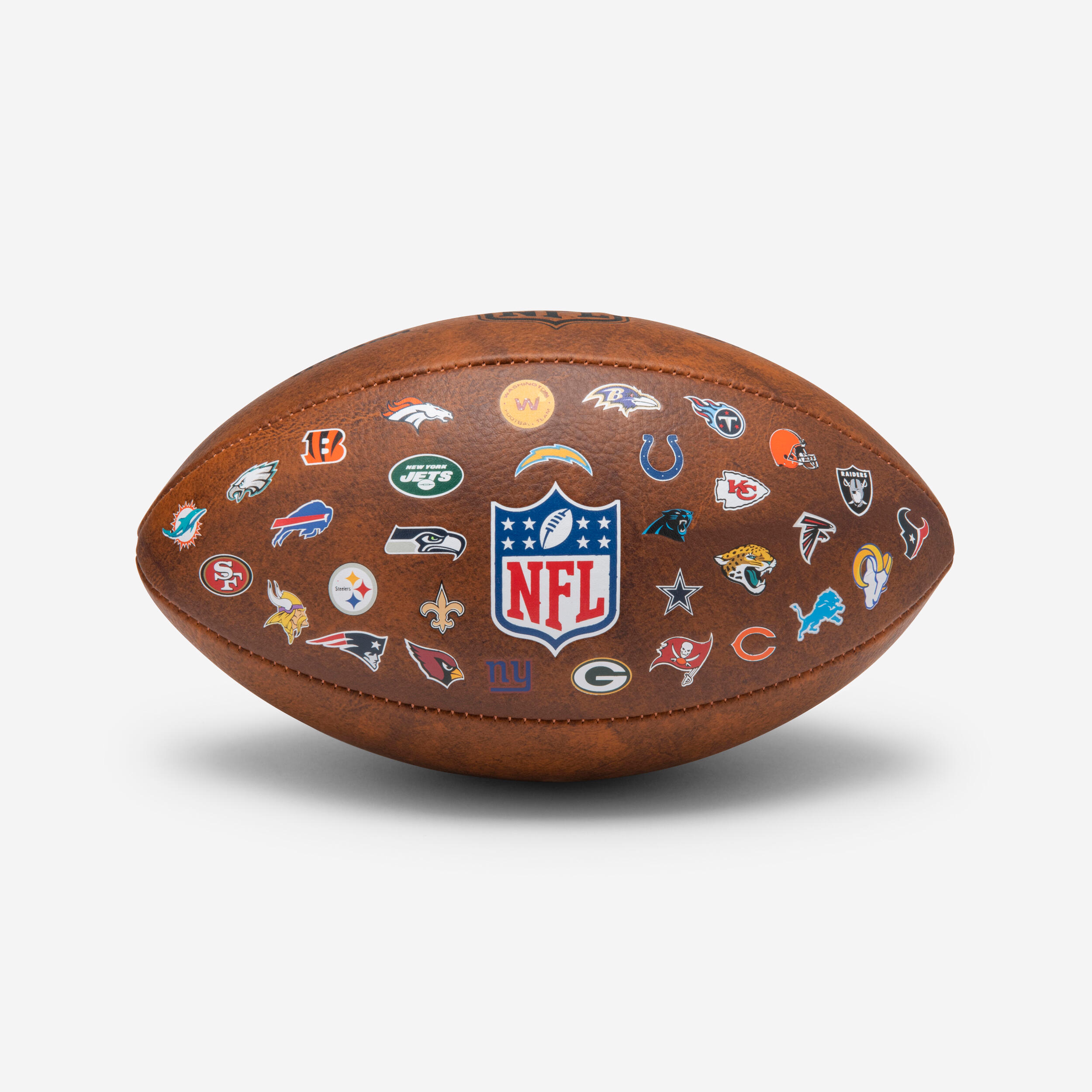 Damen/Herren American Football Ball – NFL 32 Teams offizielle Grösse braun
