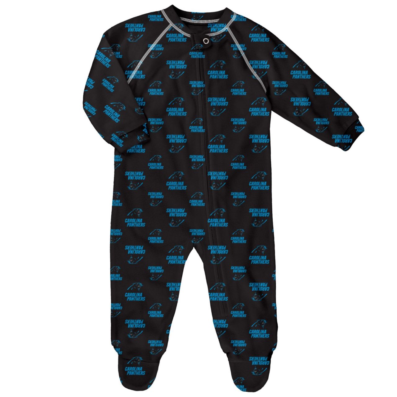 NFL Baby Zip Strampler – RAGLAN Carolina Panthers