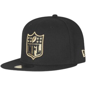 New Era 59Fifty Fitted Cap – NFL SHIELD Logo schwarz / gold