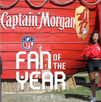 NFL Fan of the Year mit Captain Morgan