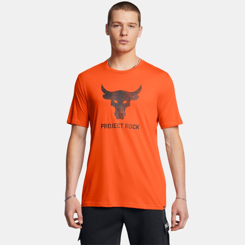 Project Rock Payoff Kurzarm-Shirt mit Grafik für Herren Team Orange / Schwarz M