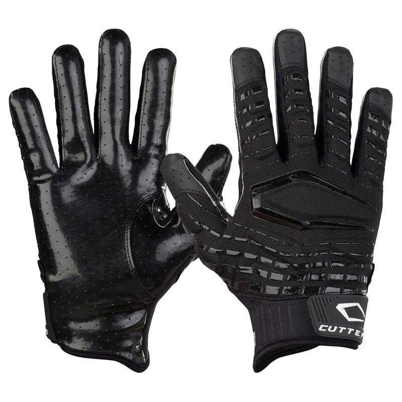 Cutters CG 10620 Gamer 5.0 leicht gepolsterte Football Handschuhe – schwarz Gr.2XL