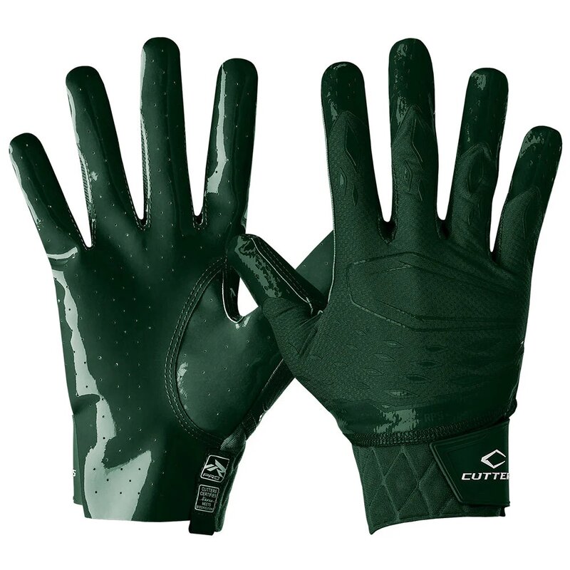 Cutters CG10440 Rev Pro 5.0 Receiver Gloves – solid dunkelgrün Gr.M