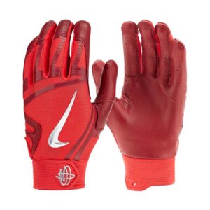 Nike Huarache Elite Echtleder Batting Gloves, Baseball Handschuhe – rot Gr. M