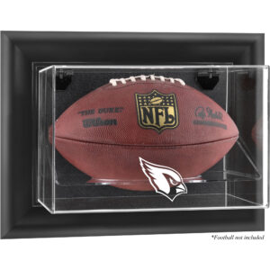 Arizona Cardinals Football-Vitrine mit schwarzem Rahmen und Wandmontage