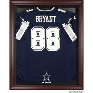 Dallas Cowboys Trikot-Vitrine mit Mahagoni-Rahmen