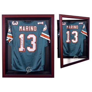 Miami Dolphins Trikot-Vitrine mit Mahagoni-Rahmen