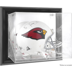 Arizona Cardinals – Helmvitrine mit schwarzem Rahmen und Wandmontage