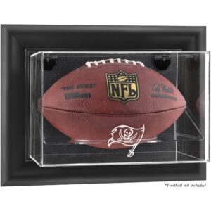 Tampa Bay Buccaneers Football-Vitrine mit schwarzem Rahmen und Wandmontage