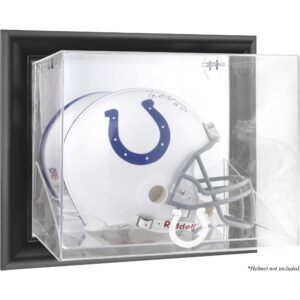 Indianapolis Colts – Helmvitrine mit schwarzem Rahmen und Wandmontage