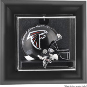 Atlanta Falcons Mini-Vitrine mit schwarzem Rahmen und Wandmontage für Helme