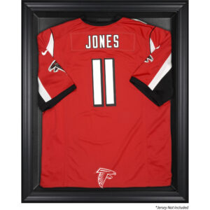 Trikot-Vitrine mit schwarzem Rahmen der Atlanta Falcons