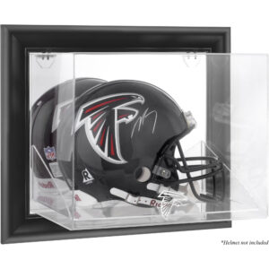 Atlanta Falcons – Helmvitrine mit schwarzem Rahmen und Wandmontage