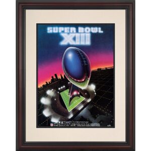 1979 Steelers vs. Cowboys Gerahmtes 8,5″ x 11″ Super Bowl XIII Replika-Programm