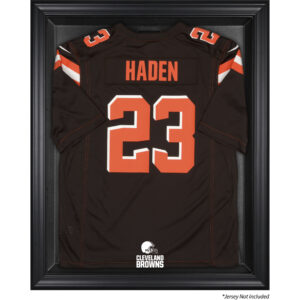 Cleveland Browns – Vitrine mit Logo-Trikot in Braun mit Rahmen