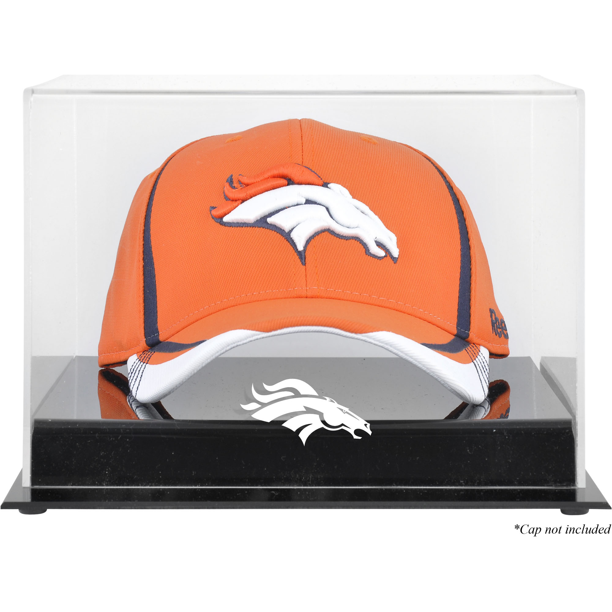 Acryl-Vitrine mit Logo der Denver Broncos