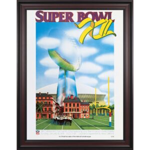 1978 Cowboys vs Broncos Gerahmtes 36″ x 48″ Leinwand Super Bowl XII Programm