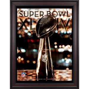 2010 Saints vs Colts Gerahmtes 36″ x 48″ Leinwand-Super-Bowl-XLIV-Programm