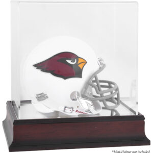 Mini-Vitrine mit Mahagoni-Logo für Arizona Cardinals-Helm