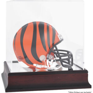 Mini-Vitrine mit Mahagoni-Logo für Cincinnati Bengals-Helm