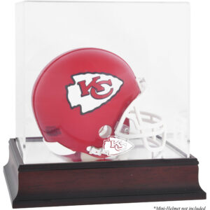 Mini-Vitrine mit Mahagoni-Logo der Kansas City Chiefs