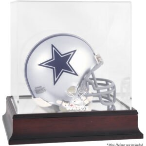 Mini-Vitrine mit Logo des Dallas Cowboys aus Mahagoni