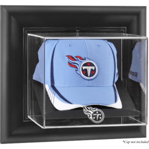 Tennessee Titans – Wandmontierbare Vitrine mit Cap-Logo, schwarzer Rahmen