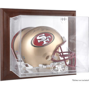 San Francisco 49ers – Helmetui mit Logo, zur Wandmontage, Braun