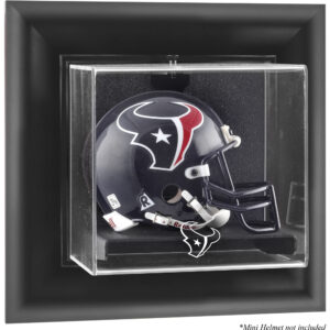 Houston Texans Mini-Vitrine mit Helmlogo, schwarz gerahmt und zur Wandmontage