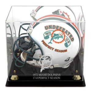 Miami Dolphins Golden Classic 1972 Gedenk-Helmhülle mit Logo und verspiegelter Rückseite