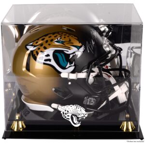 Goldene klassische Helmvitrine der Jacksonville Jaguars (2013-heute) mit verspiegelter Rückseite