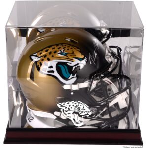 Jacksonville Jaguars (2013-heute) Mahagoni-Helmvitrine mit verspiegelter Rückseite