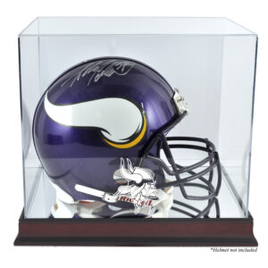 Minnesota Vikings (2013-heute) Mahagoni-Helmvitrine mit verspiegelter Rückseite