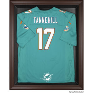 Miami Dolphins (2013-heute) Trikot-Vitrine mit braunem Rahmen