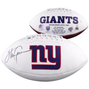 Harry Carson New York Giants signierter Logo-Football