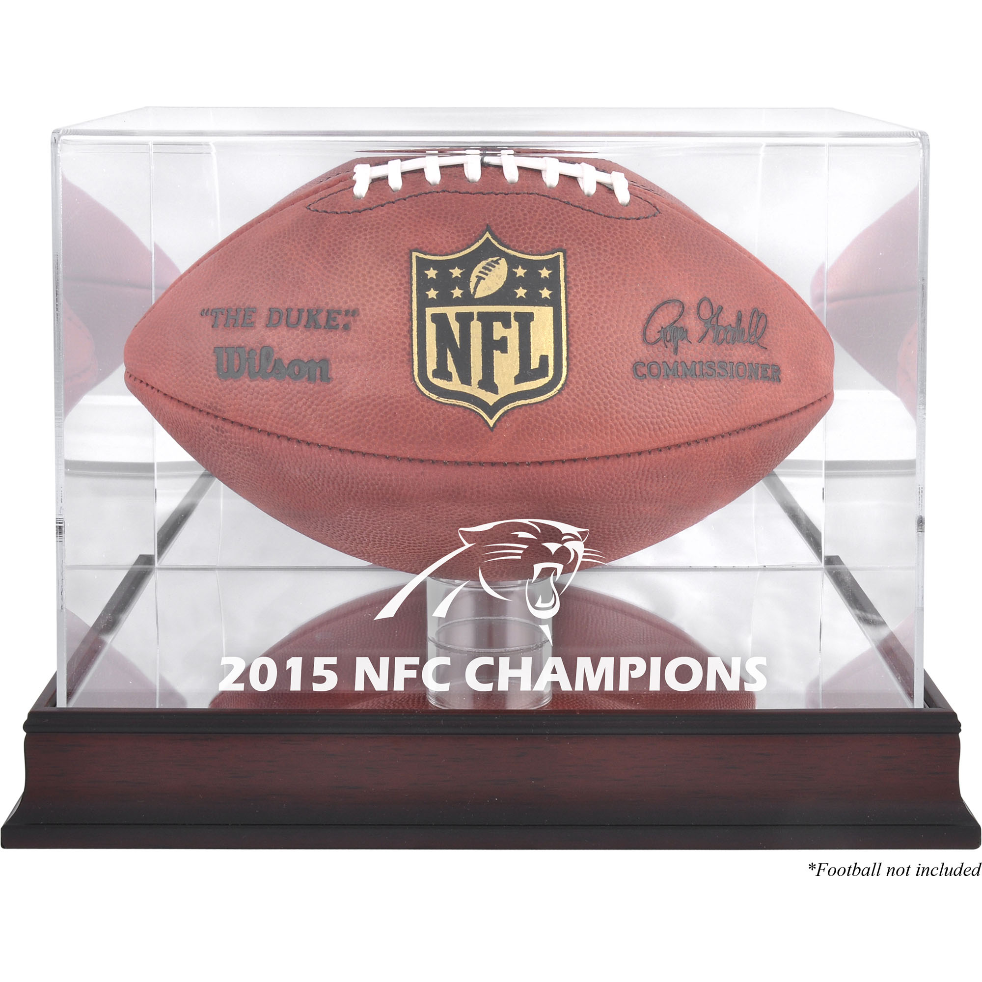 Carolina Panthers 2015 NFC Conference Champions Mahagoni-Football-Vitrine mit Logo