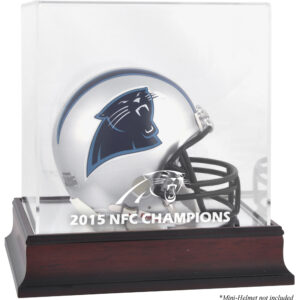 Carolina Panthers 2015 NFC Conference Champions Mini-Vitrine mit Mahagoni-Logo