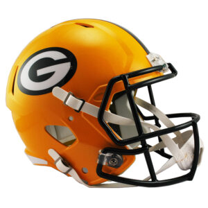 Green Bay Packers Revolution Speed ​​Display Football-Helm in Originalgröße, Replika