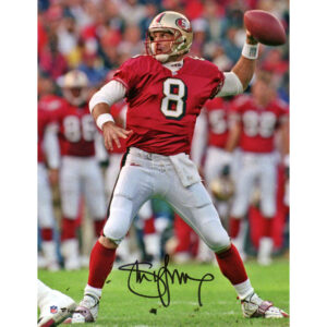 Steve Young, San Francisco 49ers, signiertes Wurffoto, 20,3 x 25,4 cm