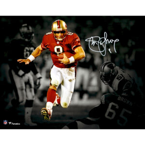 Signiertes Spotlight-Foto von Steve Young von den San Francisco 49ers, 11 x 35,6 cm