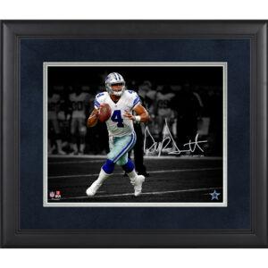 Dak Prescott Dallas Cowboys Gerahmtes 11″ x 14″ Spotlight-Foto – Faksimile-Signatur