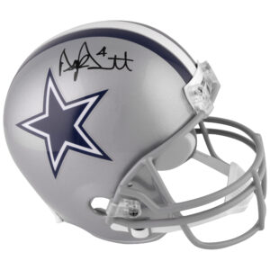 Von Dak Prescott signierter Riddell-Replika-Helm der Dallas Cowboys