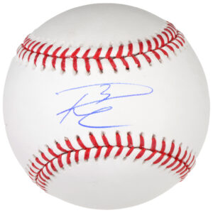 Signierter Baseball von Russell Wilson von den Denver Broncos