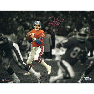 John Elway Denver Broncos signiertes 11″ x 14″ Throwback Jersey Spotlight Foto